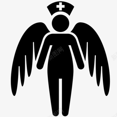 天使护士守护者光环图标