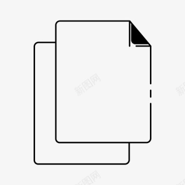 页面图标复制文档文件图标