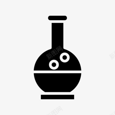 实验室设备化学烧瓶锥形烧瓶实验室设备图标