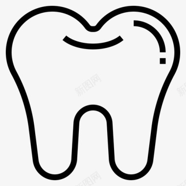 有关牙齿牙齿牙医磨牙图标