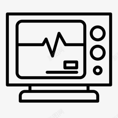 医疗保健和医学心脏病学医疗保健机器图标