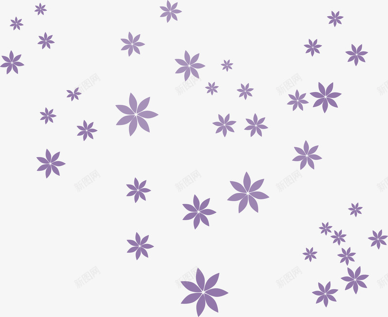 手绘紫色花朵漂浮图png免抠素材_88icon https://88icon.com 手绘 紫色 花朵 漂浮图