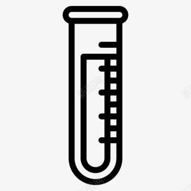 下雨工具试管实验室科学图标