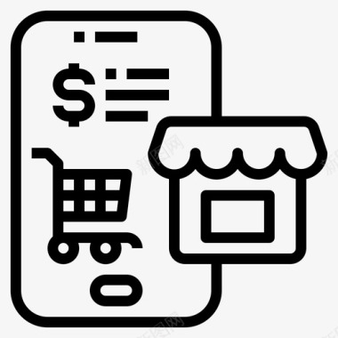 手机购物网上购物支付图标