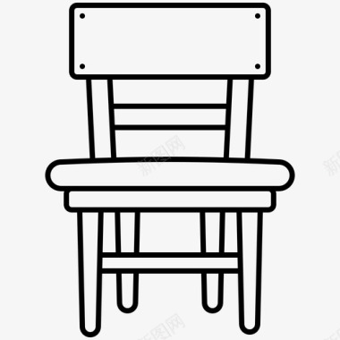 座椅椅子餐饮家具图标