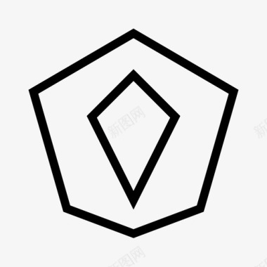 公共标识安全保护抽象安全图标