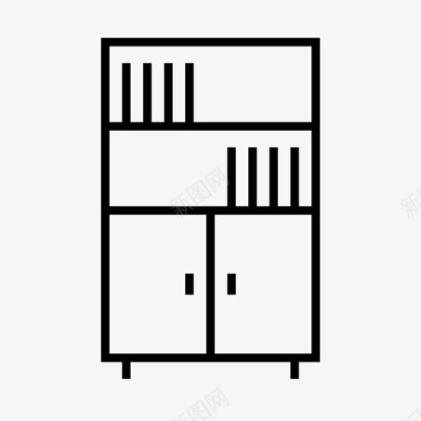 采购产品书柜书架橱柜图标