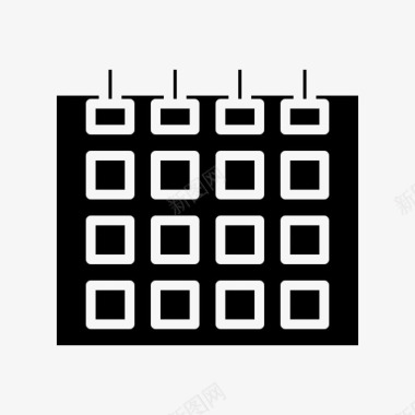 年表议程日历年表图标