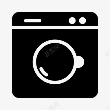 洗衣图标电子箱包电子商务图标