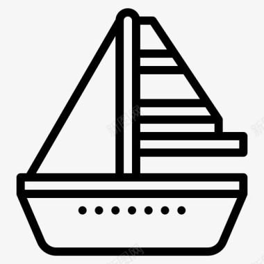 帆船活动竞赛图标