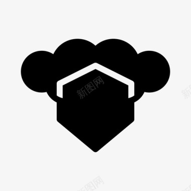 公共标识安全云计算云安全网络密码图标