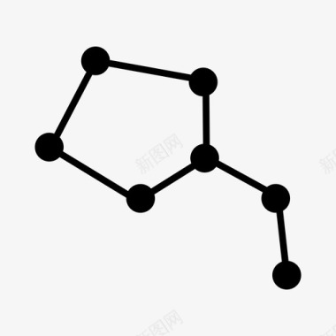 星座背景星座占星术星系图标