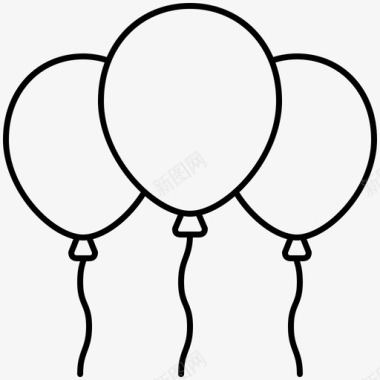 庆典气球庆典装饰图标