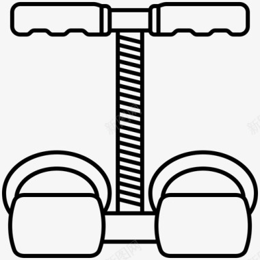 健身器材腹部锻炼器图标