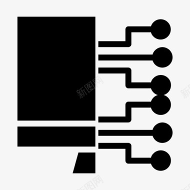 数字显示框显示器人工智能计算机图标