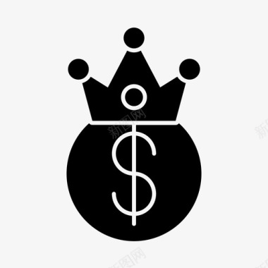 皇冠对美元商业金融图标