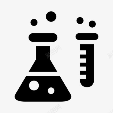 化学实验的工作人化学实验实验室图标