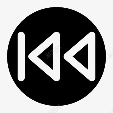 圆形红色反向圆形其他实心图标