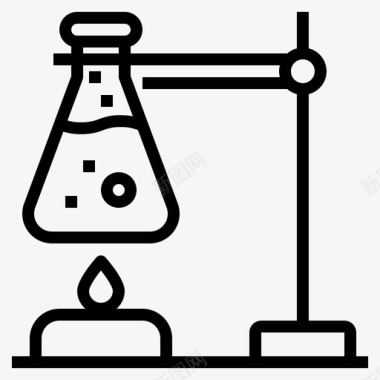 化学研究试管试管化学品烧瓶图标