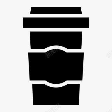 外卖咖啡冷饮办公工具2固体图标