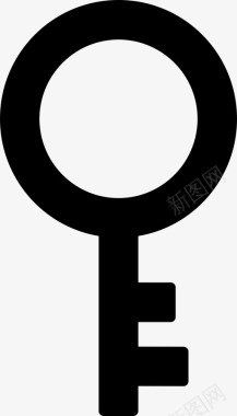 公共标识安全钥匙锁密码图标