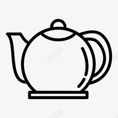 茶壶水壶厨具图标