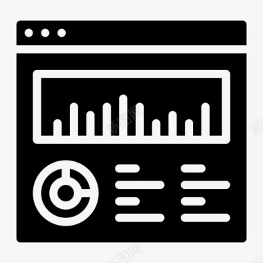 网站布局分析页面报告图标