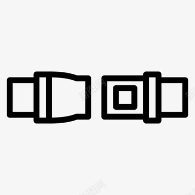 公共标识安全安全带机场保护图标