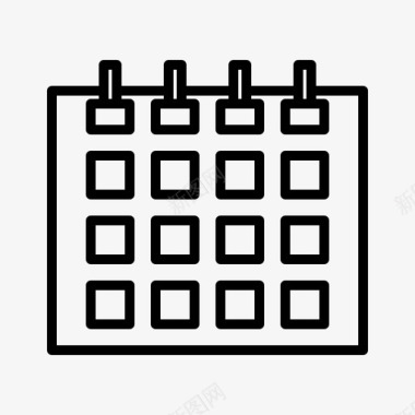 年表日程日历年表图标