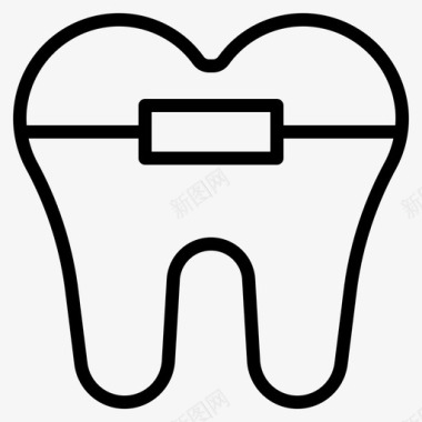 有关牙齿牙套牙科牙医图标