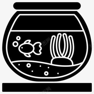 鱼缸水产装饰图标