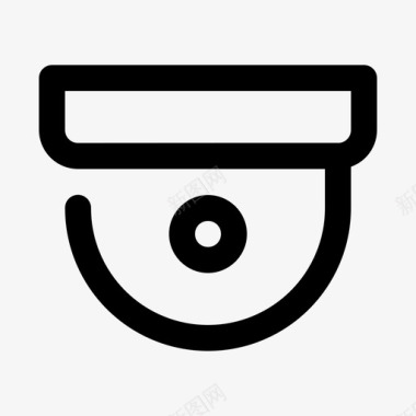 公共标识安全闭路电视安全监控图标