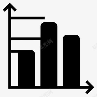 信息创意图表演示条形图选举图标
