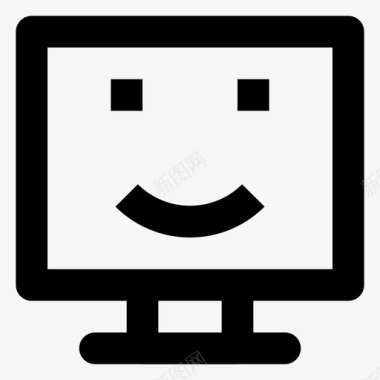 微微一笑电脑表情符号图标