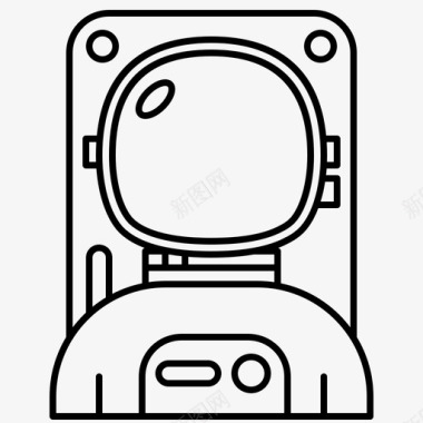 男性素材宇航员科学家太空人图标