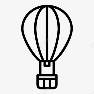 热气球飞行热气球气球飞行图标