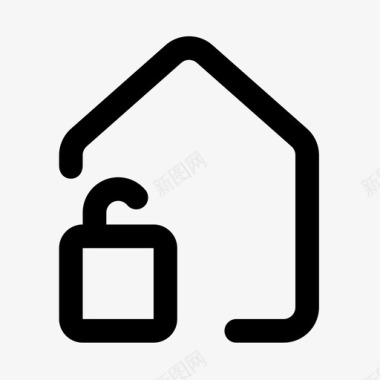 公共标识安全解锁主页保护图标