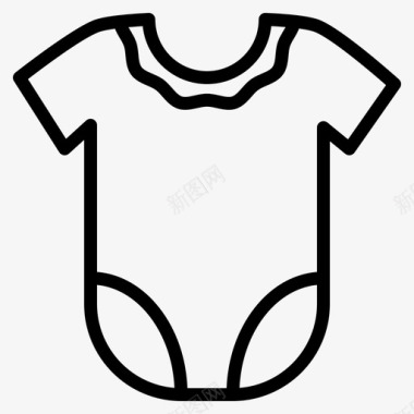 孩子和婴儿婴儿衣服孩子图标
