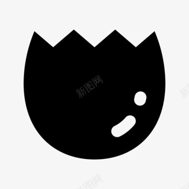 汉服文蛋壳有机蛋白质图标