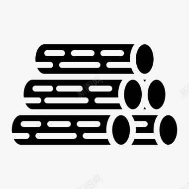 柴火烟熏柴火农场耕作图标