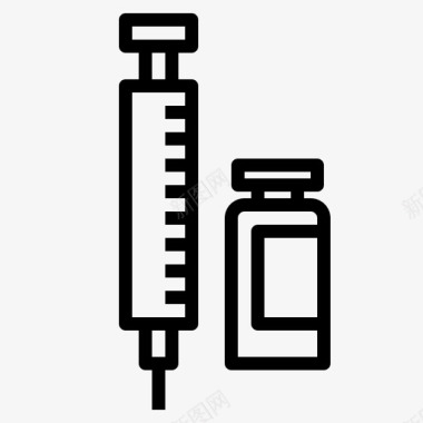 宣传预防注射医生医学图标