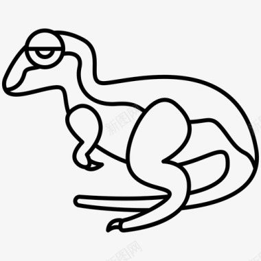 恐龙肉食性兽脚类图标