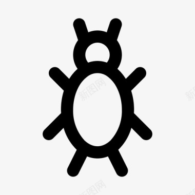 公共标识安全病毒错误恶意软件图标