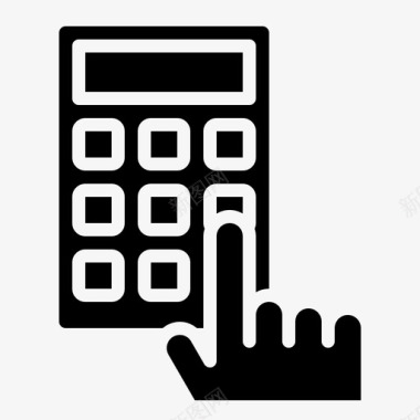 公共标识安全键盘控制面板门图标