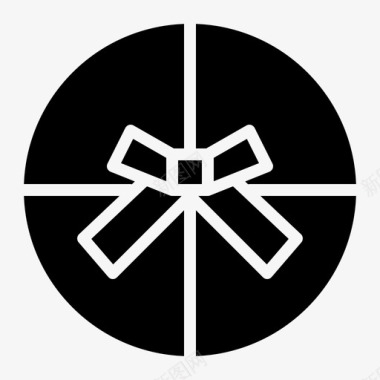 圆形红色礼品圆形特殊图标