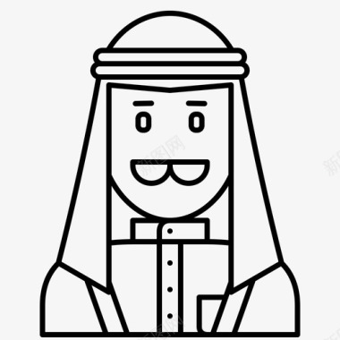 昂科威男性角色阿拉伯科威特图标