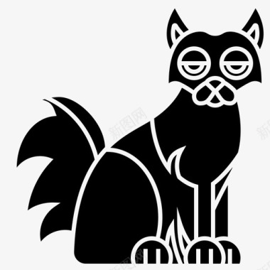 蓬松猫可爱安哥拉图标