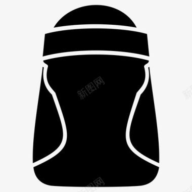 公共标识安全面罩冠状病毒保护器图标