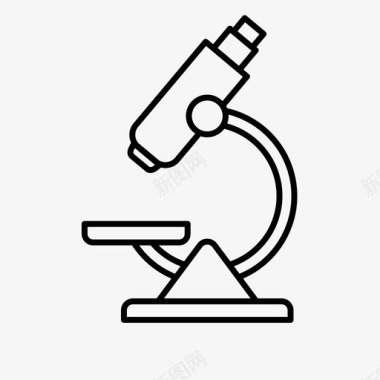 显微镜免抠素材显微镜分析生物学图标