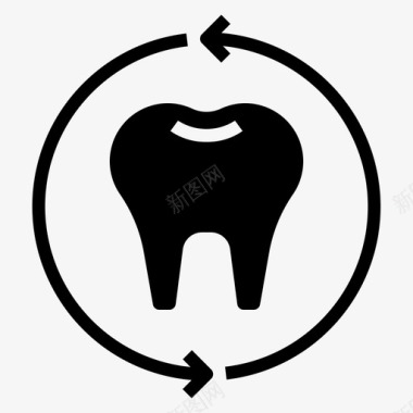 牙科医疗援助援助牙科图标
